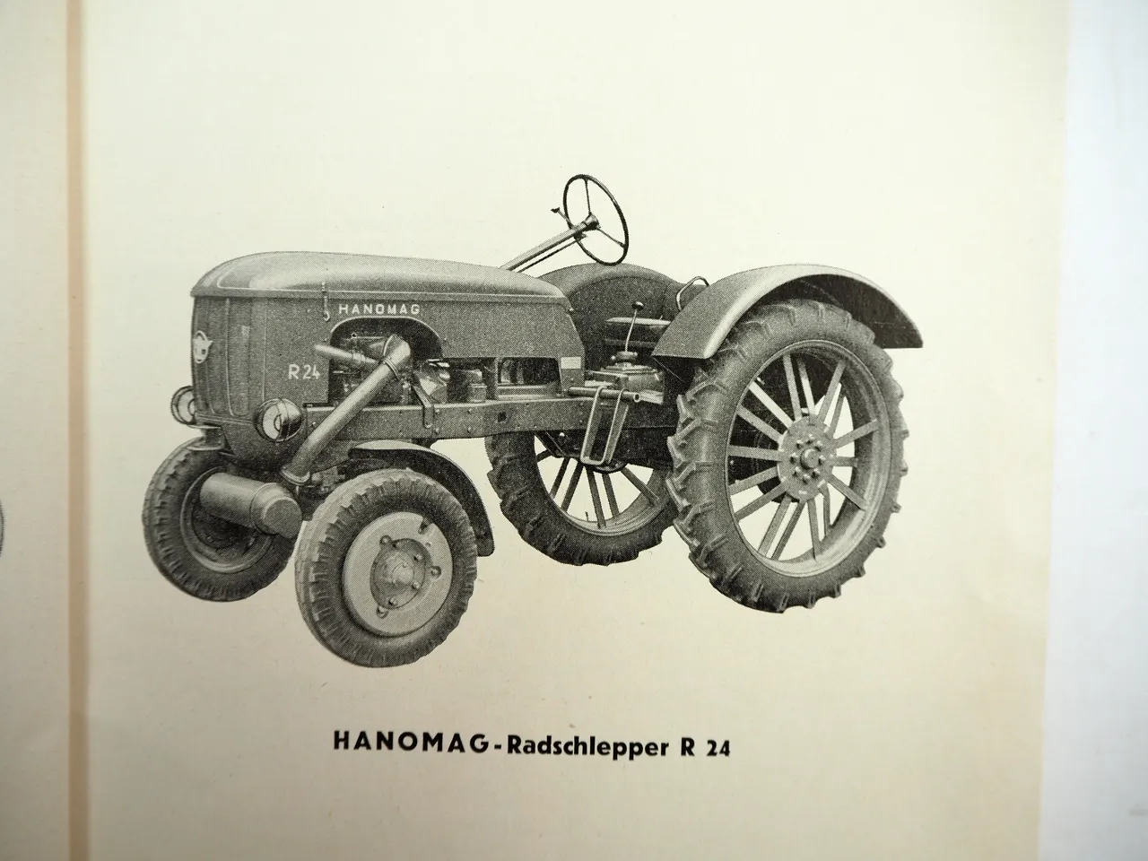 Hanomag R24 Schlepper Betriebsanleitung Bedienungsanleitung 1955