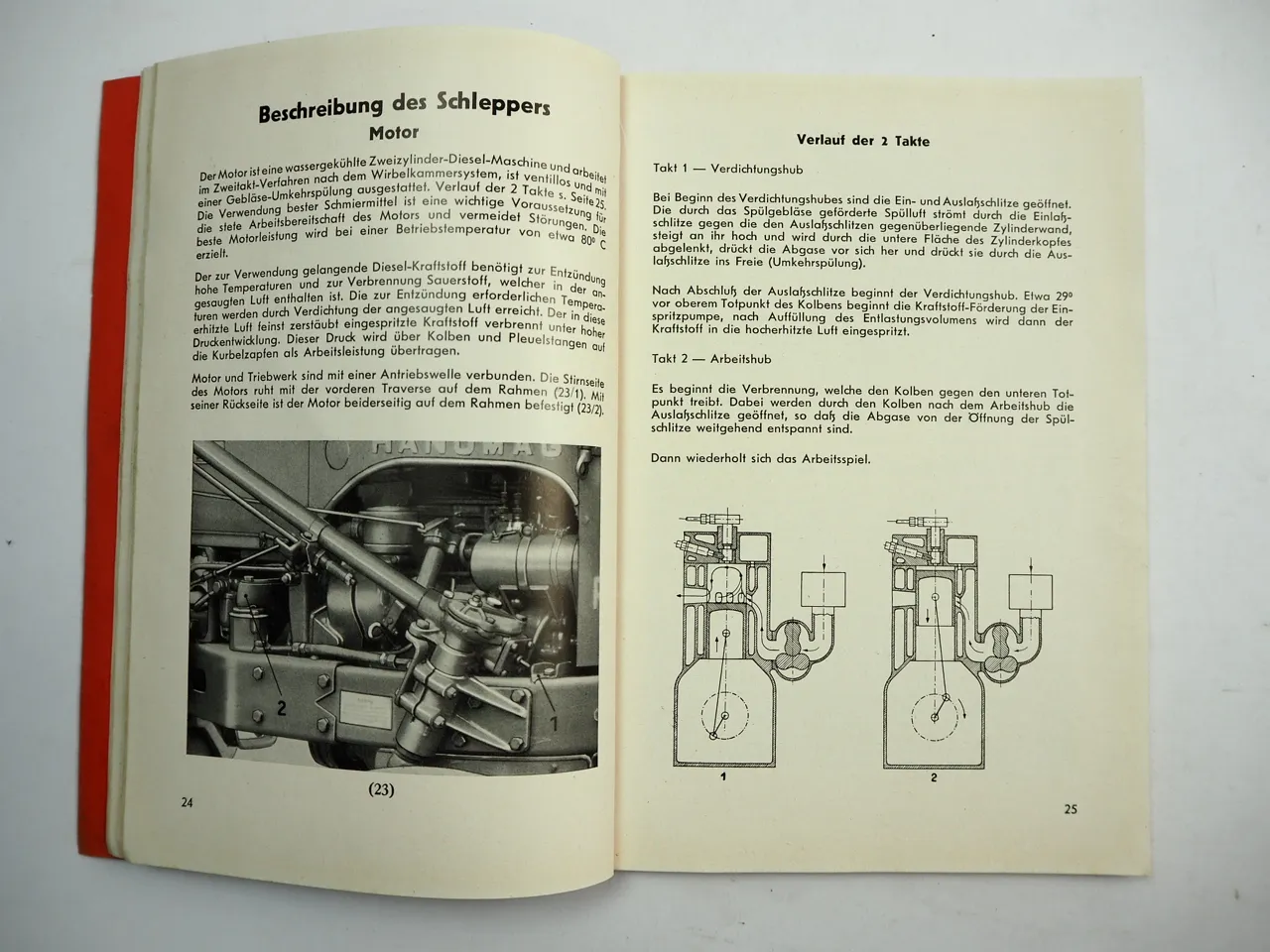 Hanomag R24 Schlepper Betriebsanleitung Bedienungsanleitung 1955