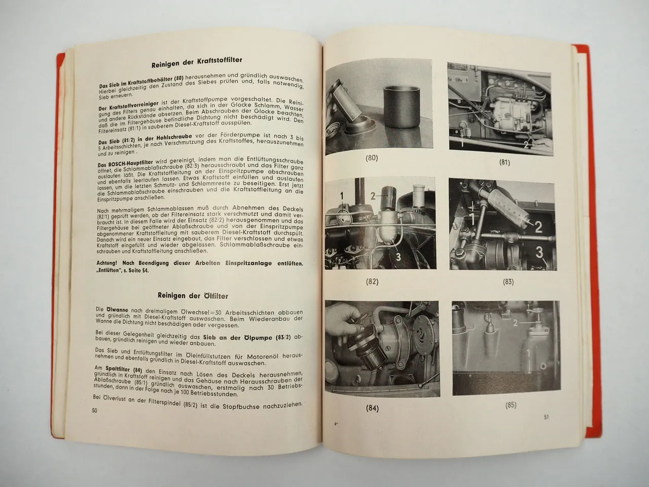 Hanomag R27 Radschlepper Betriebsanleitung Wartung Ersatzteilliste 1955/56