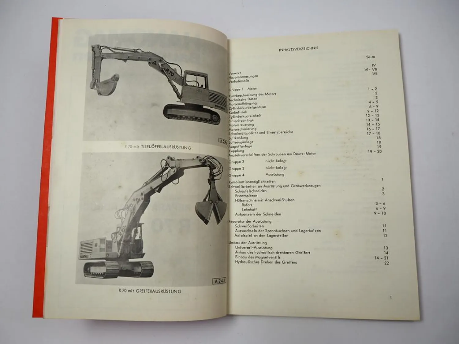 Hanomag R70 R70CL Raupenbagger Werkstatthandbuch Reparaturanleitung