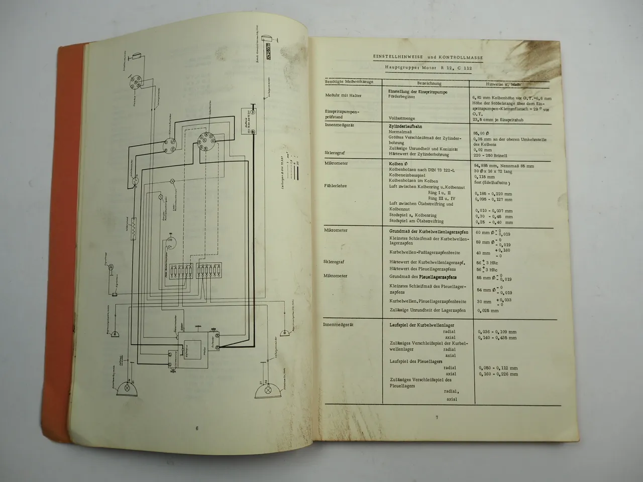 Hanomag Radschlepper Technische Daten Einstellhinweise Schaltplan 1965