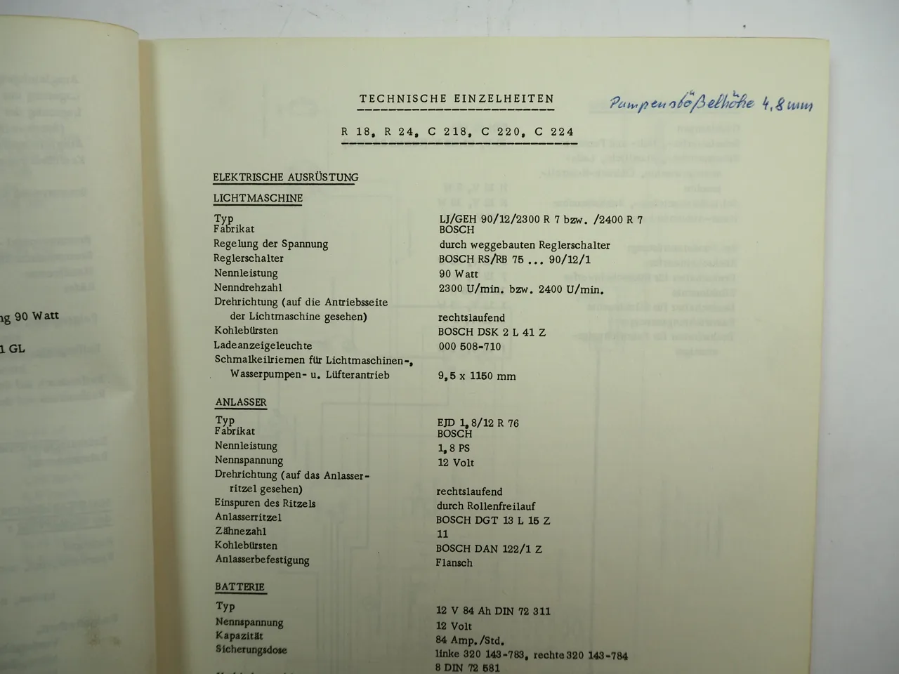 Hanomag Radschlepper Technische Daten Einstellhinweise Schaltplan 1965