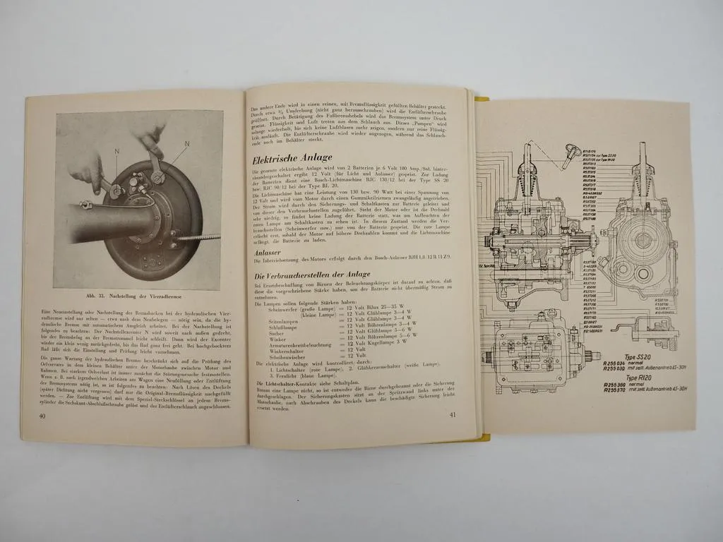 Hanomag SS20 RL20 Zugwagen Bauernschlepper Handbuch Betriebsanleitung 1941
