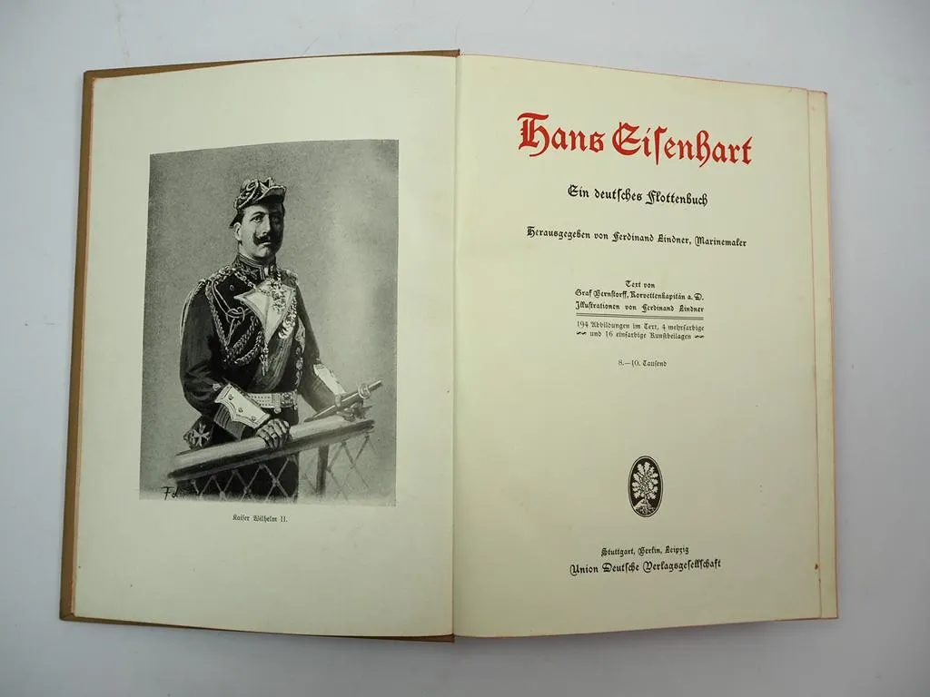 Hans Eisenhart Ein deutsches Flottenbuch Ferdinand Lindner ca. 1900