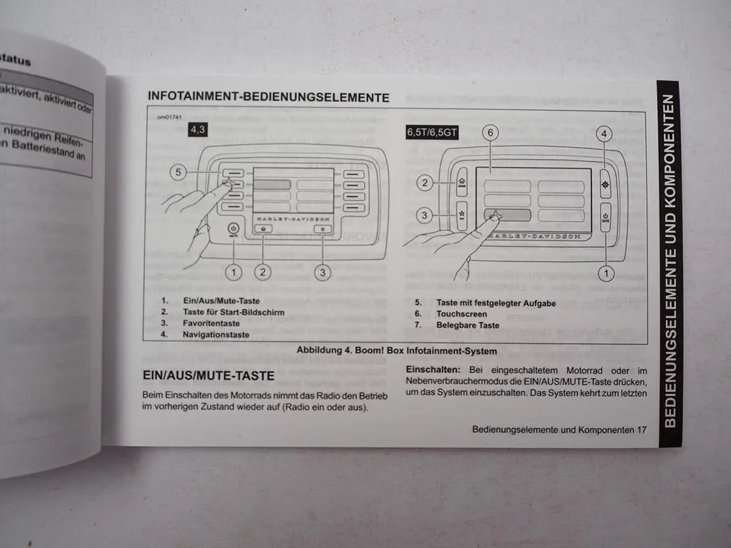 Harley Davidson Boom Box Infotainment System Bedienungsanleitung 2018