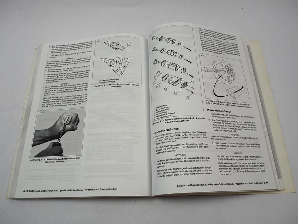Harley Davidson DYNA Glide FXD FXDB FSDC FXDL 2010 Diagnose Fehlersuche Elektrik