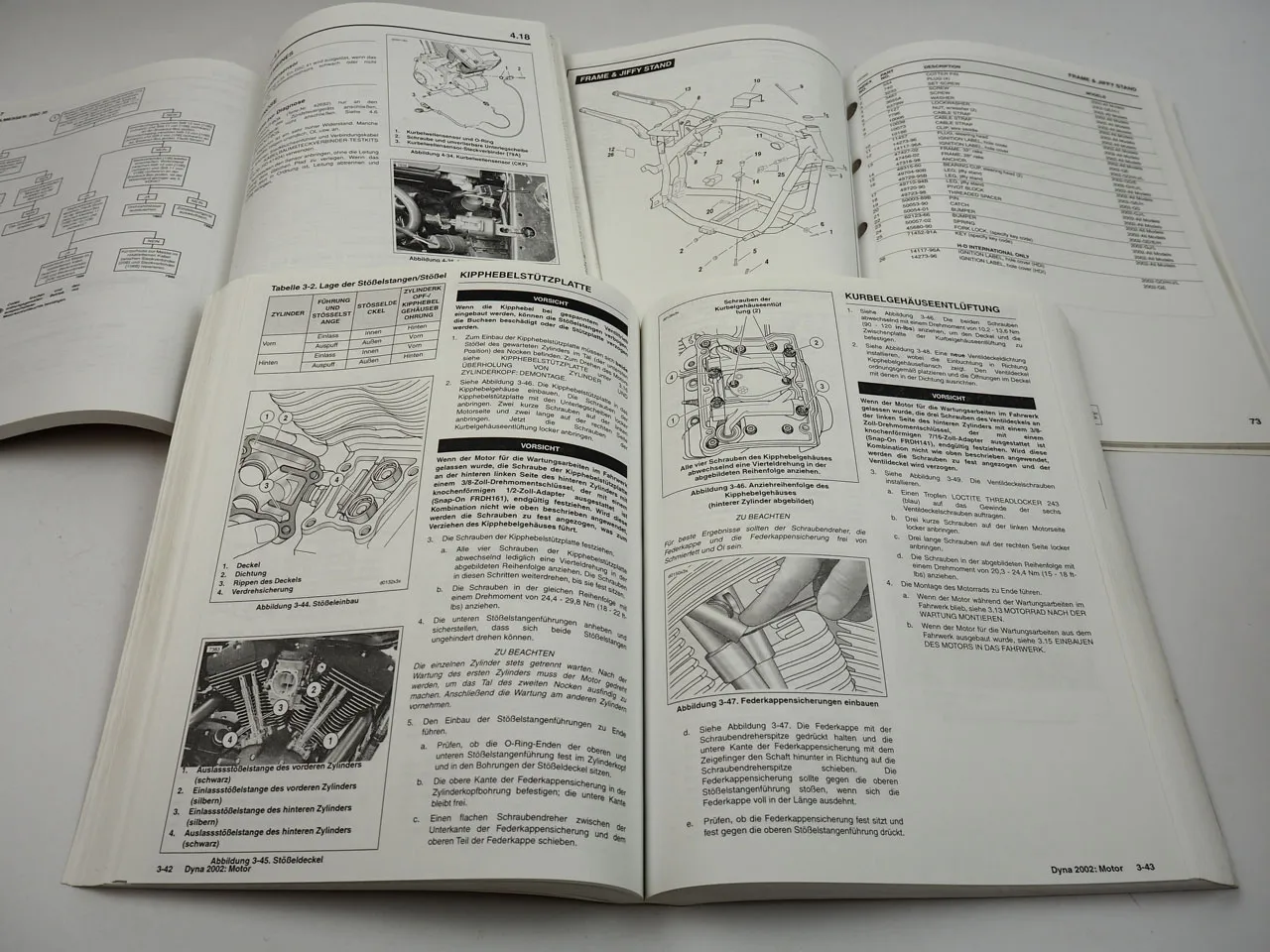 Harley Davidson DYNA Glide FXD 2002 Werkstatthandbuch Diagnose Parts List
