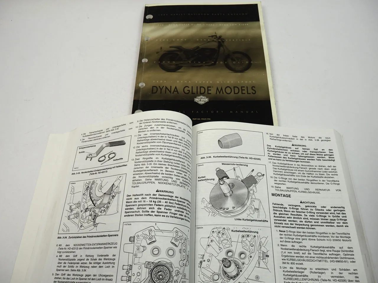 Harley Davidson DYNA Glide FXD 1999 Werkstatthandbuch und Parts List
