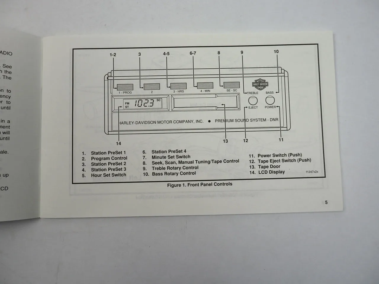 Harley Davidson Premium Sound System Manual 1997