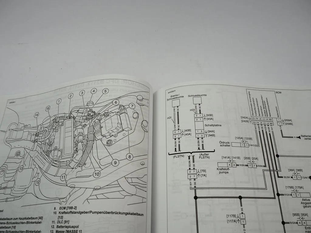 Harley Davidson Softail FXS FLS 2013 Diagnosehandbuch Elektrik Fehlersuche