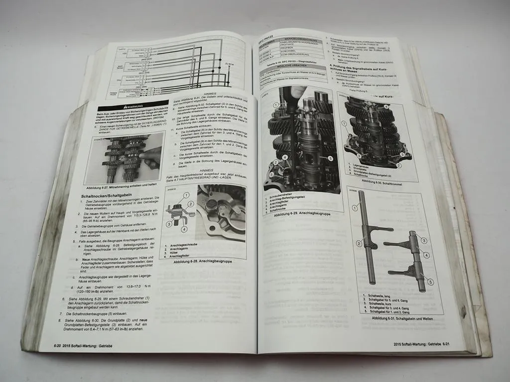 Harley Davidson Softail FXSB FLS 2015 Reparaturanleitung Werkstatt Diagnose