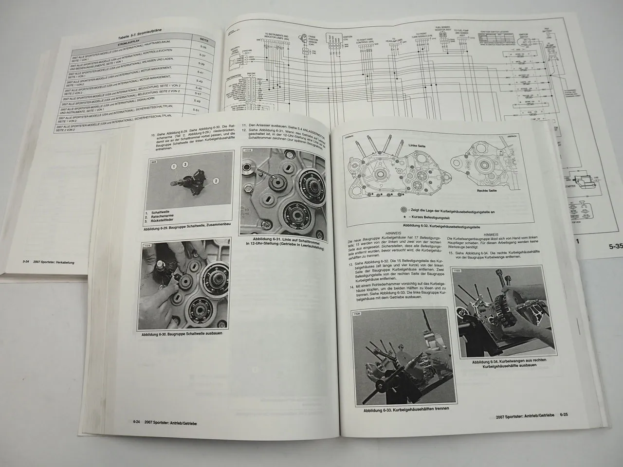 Harley Davidson Sportster XL 883 1200 Werkstatthandbuch und Diagnose 2007