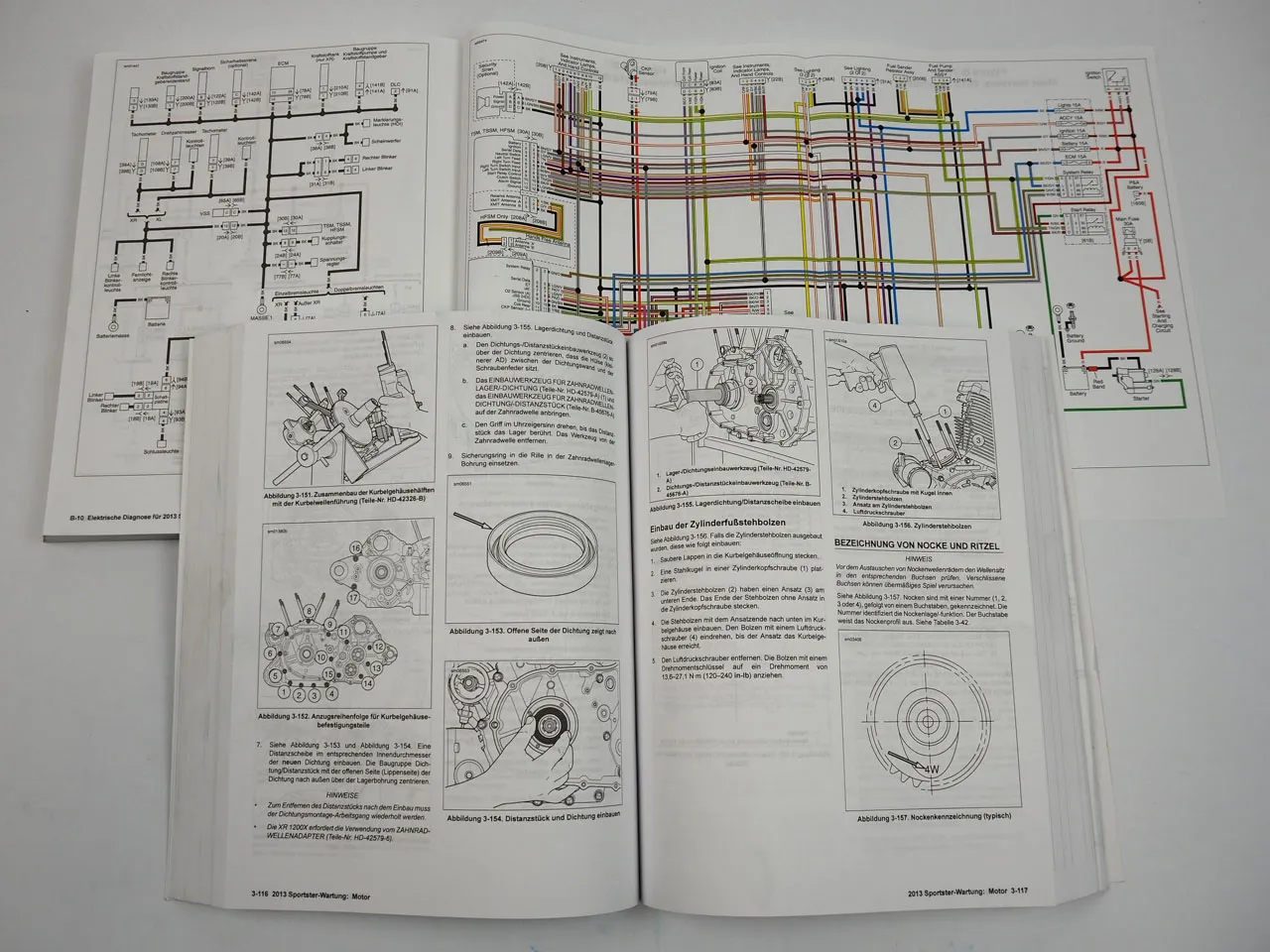 Harley Davidson Sportster XL 883 1200 Werkstatthandbuch und Diagnose 2013