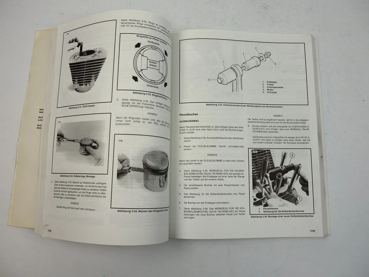 Harley Davidson XLH 883 1200 Sportster 1995 -1996 Werkstatthandbuch Wartung