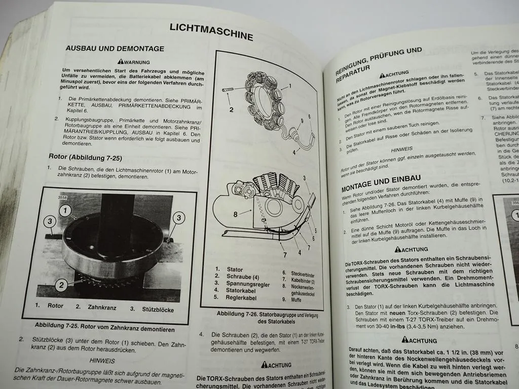Harley Davidson XLH 883 1200 Sportster Werkstatthandbuch 1995 1996 Reparaturanleitung