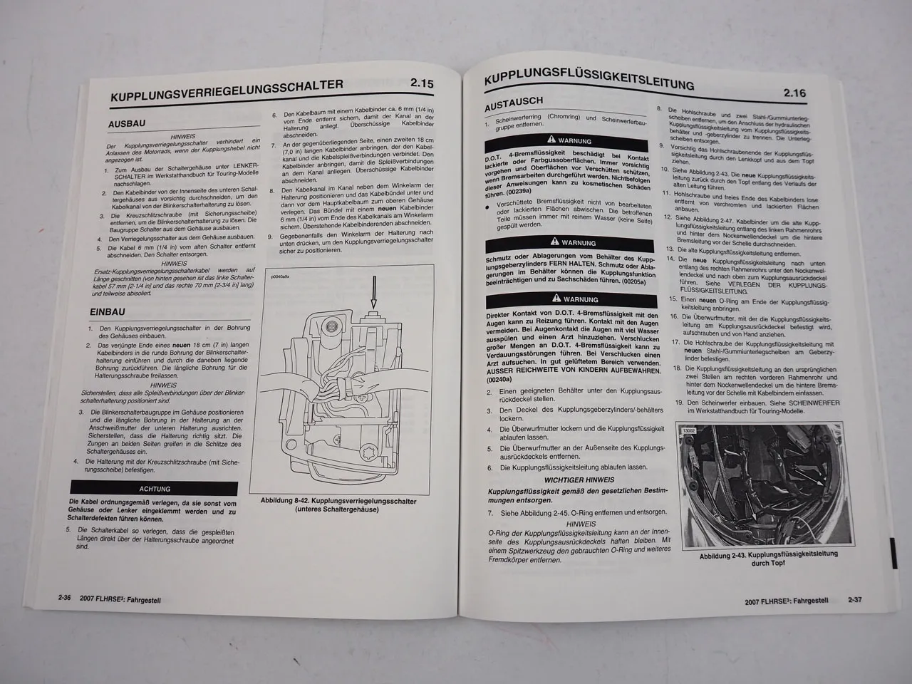 Harley FLHRSE3 CVO Screamin Eagle Road King Werkstatthandbuch Ergänzung 2007