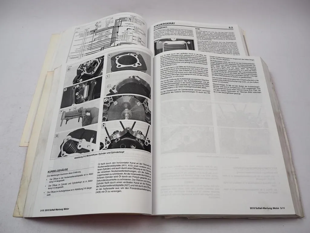 Harley Softail FLS FXS FXC Modelle 2010 Werkstatthandbuch Diagnose Fehlersuche