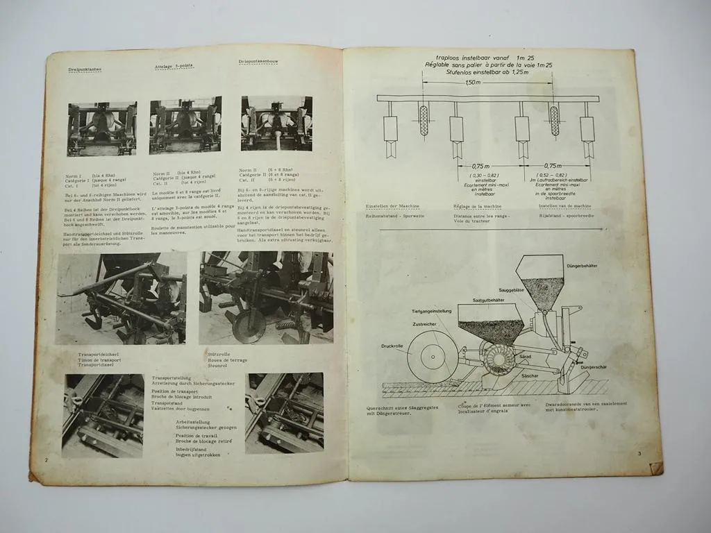 Hassia Exaktamat Einzelkorn Sämaschine Betriebsanleitung Ersatzteilliste 1972