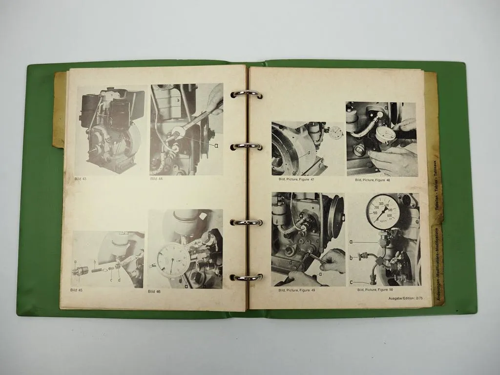 Hatz E 571 572 671 672 Motor Werkstatthandbuch 1975