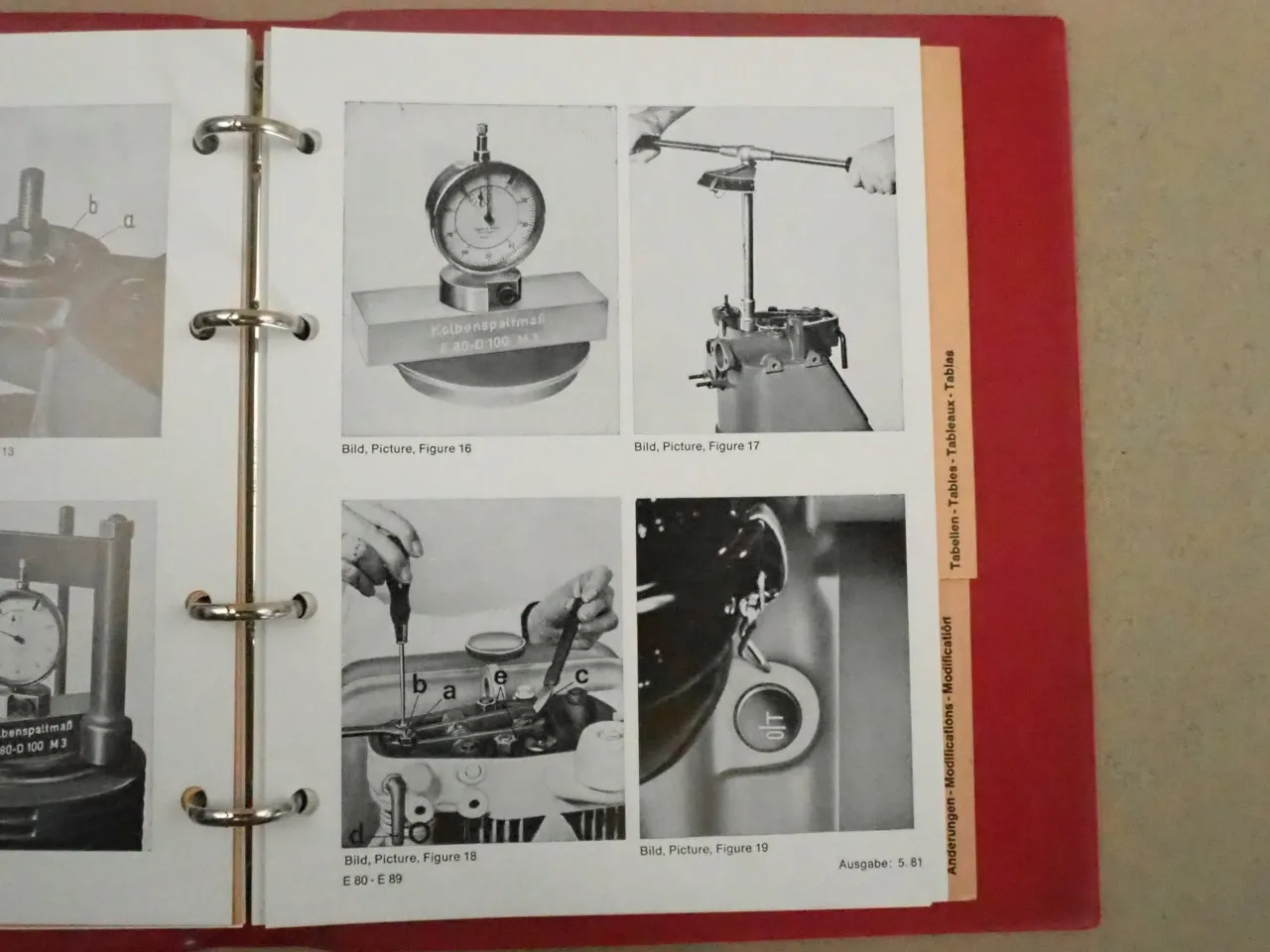 Hatz E 80 85 89 G FG Motor Werkstatthandbuch Reparaturhandbuch 1981