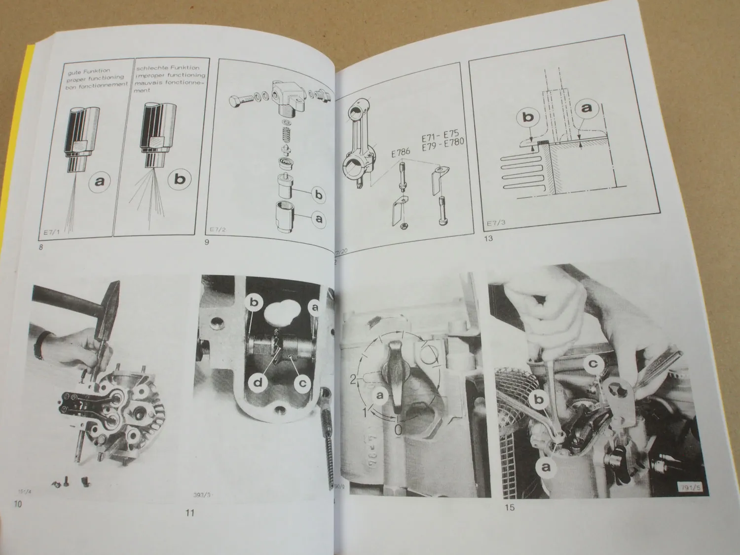 Hatz E / ES 71 75 79 780 785 786 (U) HE 780 (U) Werkstatthandbuch 1990