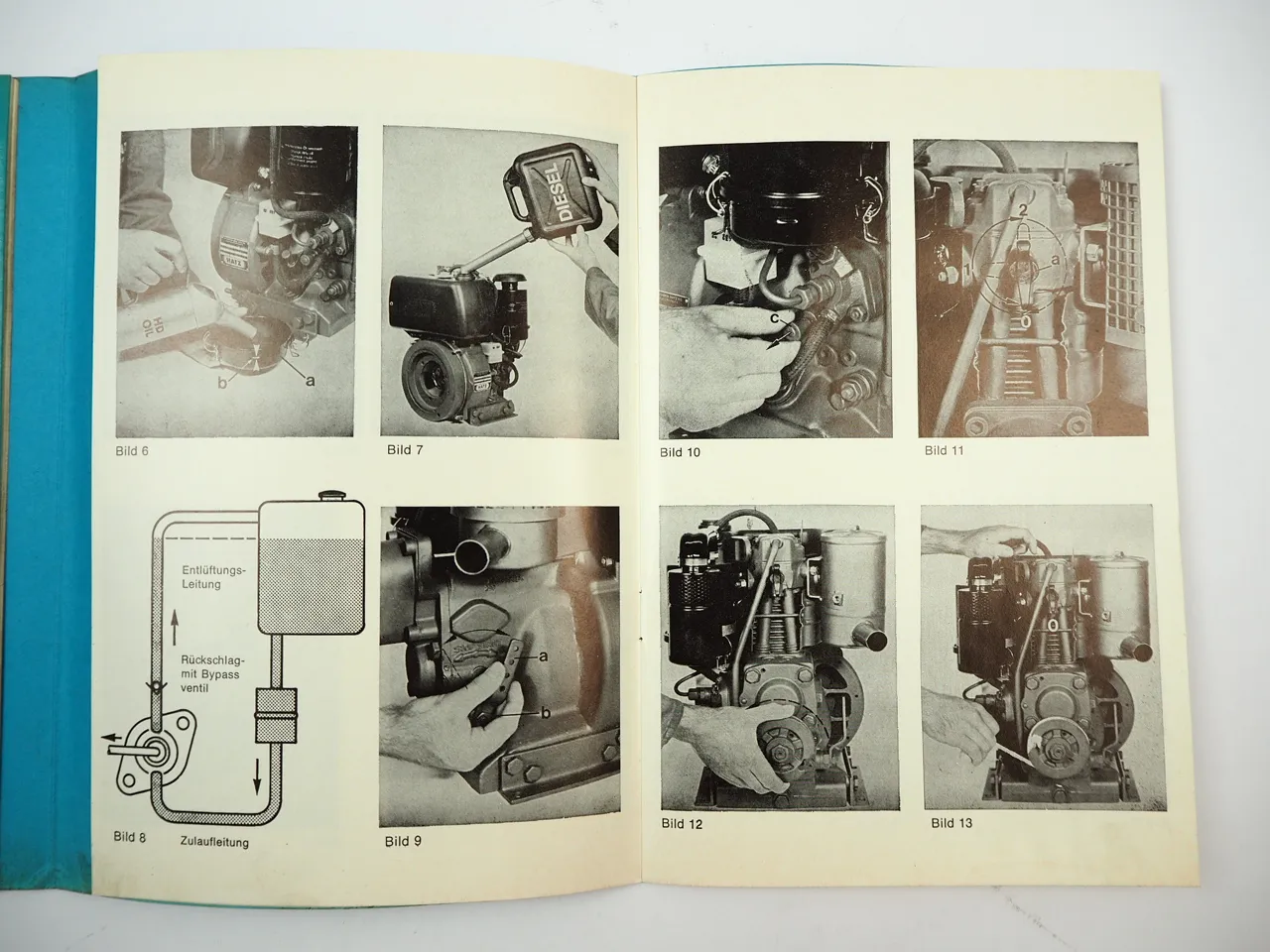 Hatz E573.10 E673.10 Dieselmotor Betriebsanleitung Ersatzteilliste 1980/81