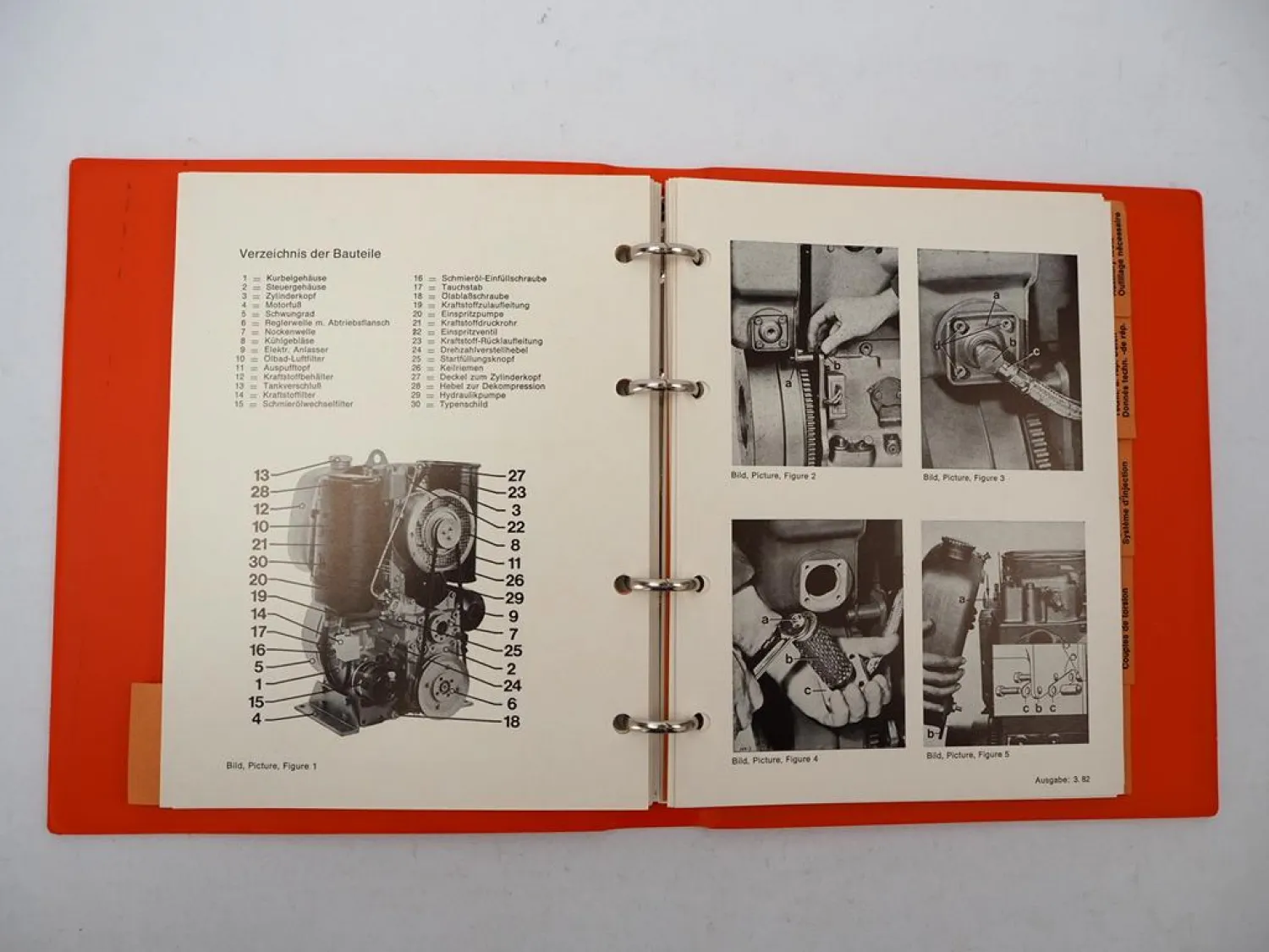 Hatz E950 Motor Werkstatthandbuch Reparaturhandbuch 1982