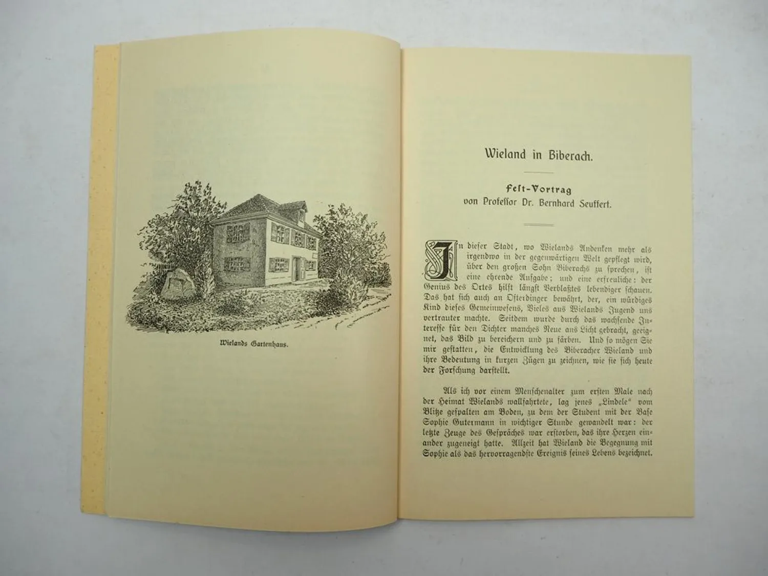 Heft Vorträge zur Wieland Feier in Bieberach an der Riß 1907 Baden-Württemberg