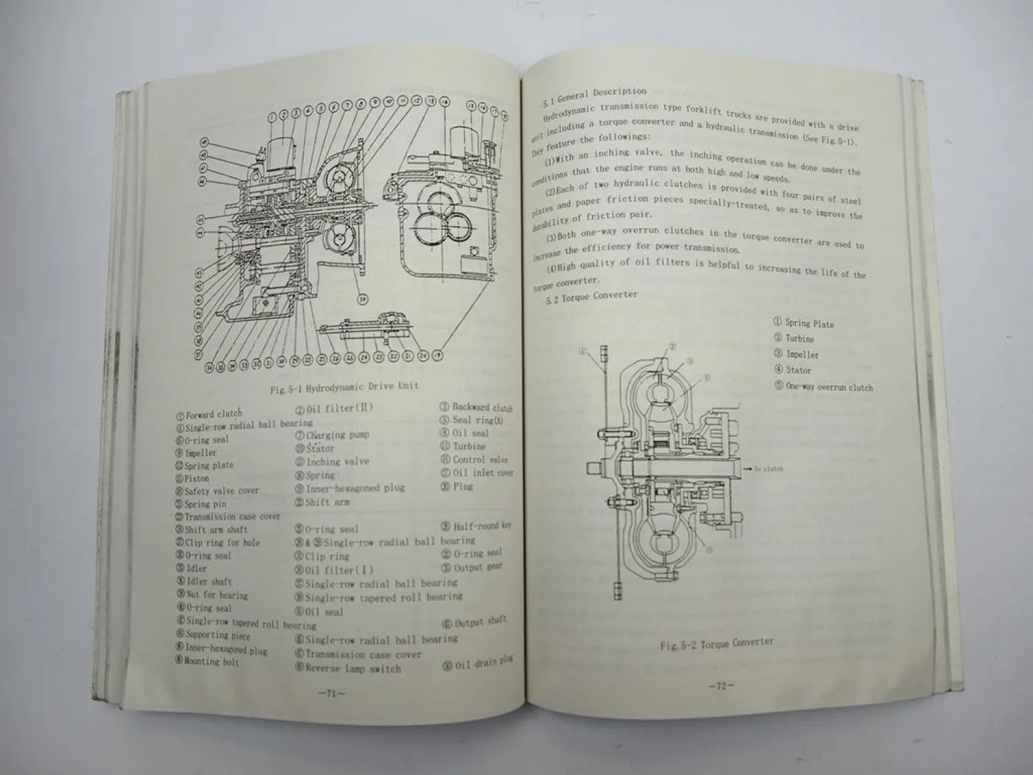 Heli H2000 series Forklift Gasoline Operation Service Parts Manual 2006