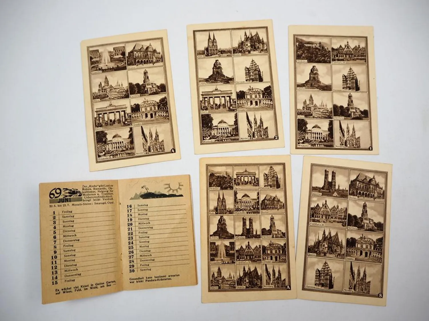 Hermes Fabrik München Dr. Ernst Richters Kräutertee Werbung Taschenkalender 1934