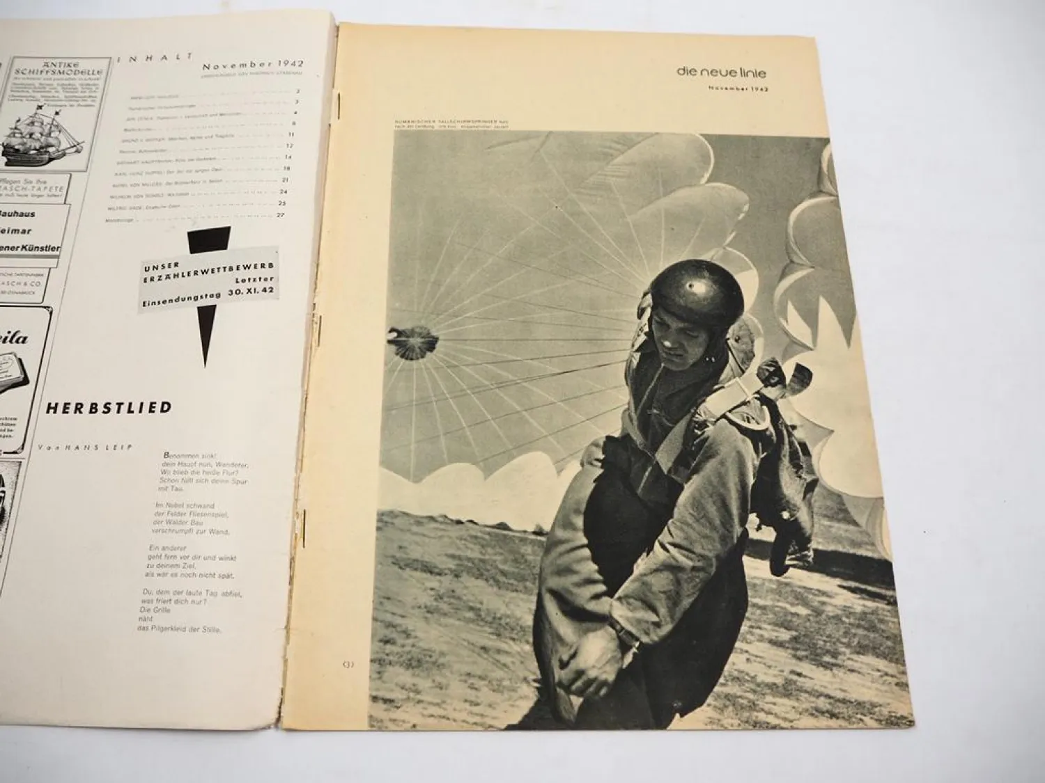 Historische Lifestyle Zeitschrift Die Neue Linie November 1942 Verlag Otto Beyer