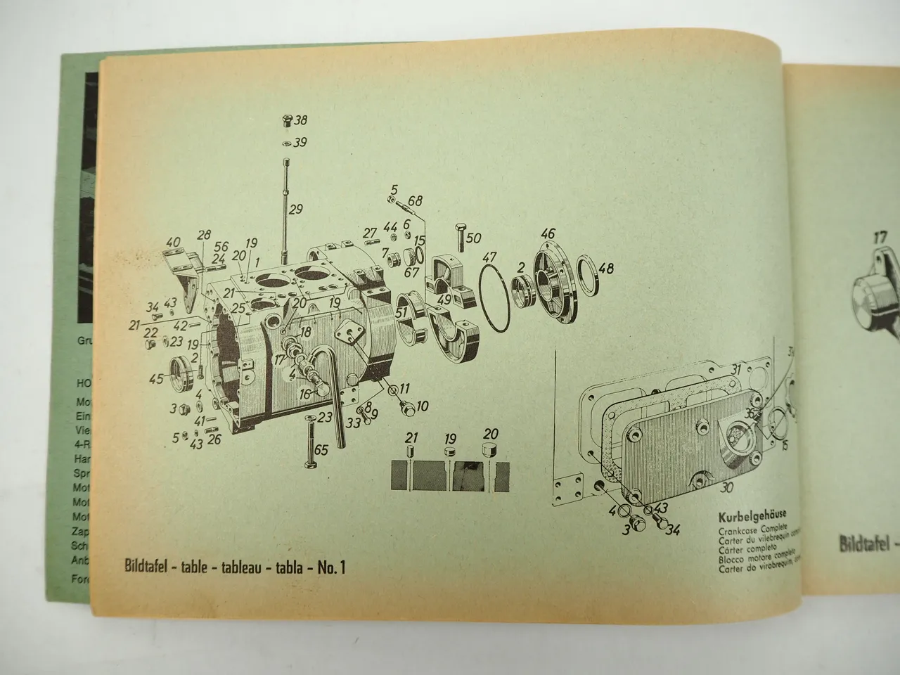 Holder A20 A21S Schlepper Ersatzteilliste Spare Parts List 1965