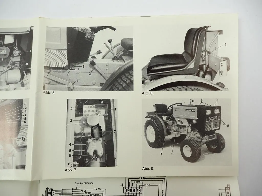 Holder B19 Traktor mit Anbaugeräten Betriebsanleitung Bedienungsanleitung 1982