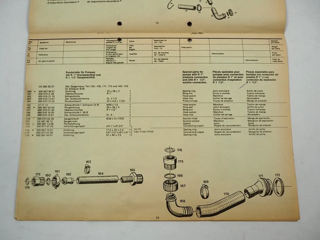 Holder Platz ES 300 400 600 l Spritzgerät Betriebsanleitung Ersatzteilliste 1985
