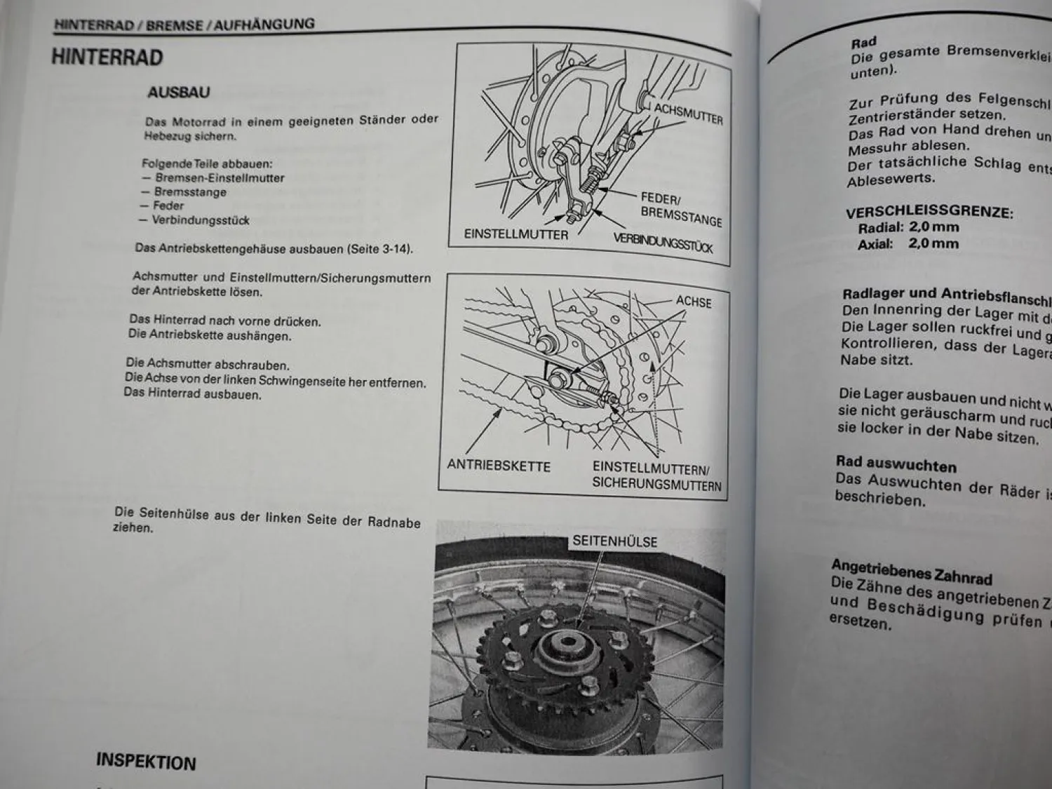 Honda ANF 125 M Innova Werkstatthandbuch ab 2003 Reparaturanleitung & Wartung