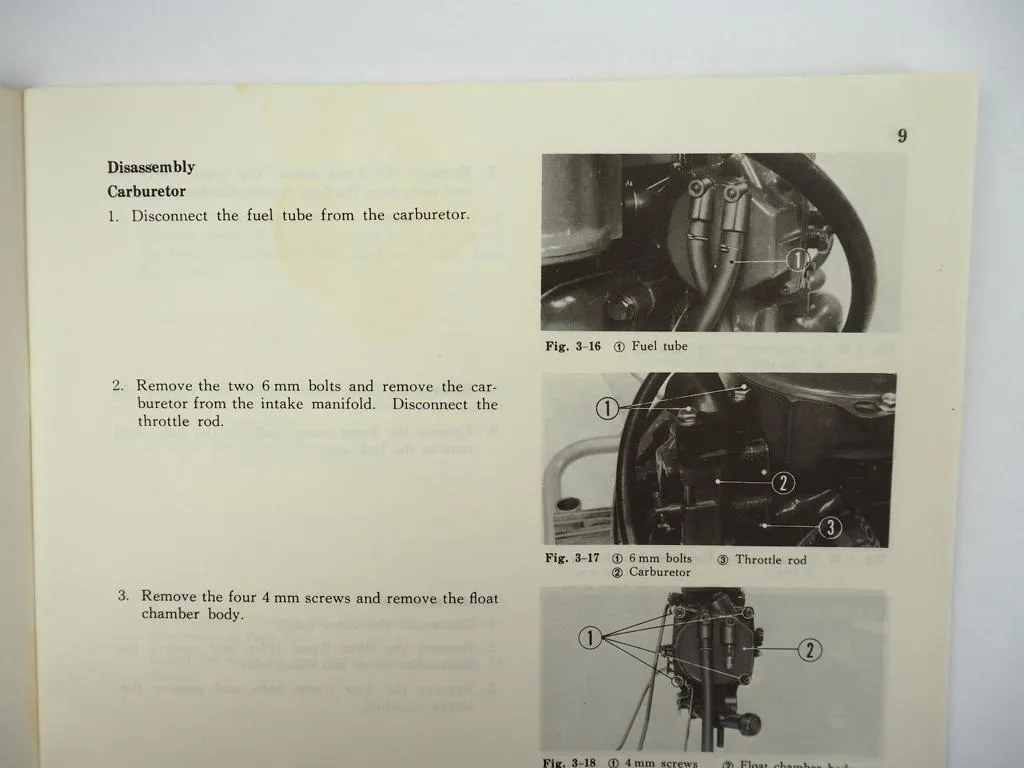 Honda B75 K2 Marine Engine Aussenborder Shop Manual and Parts List 1975
