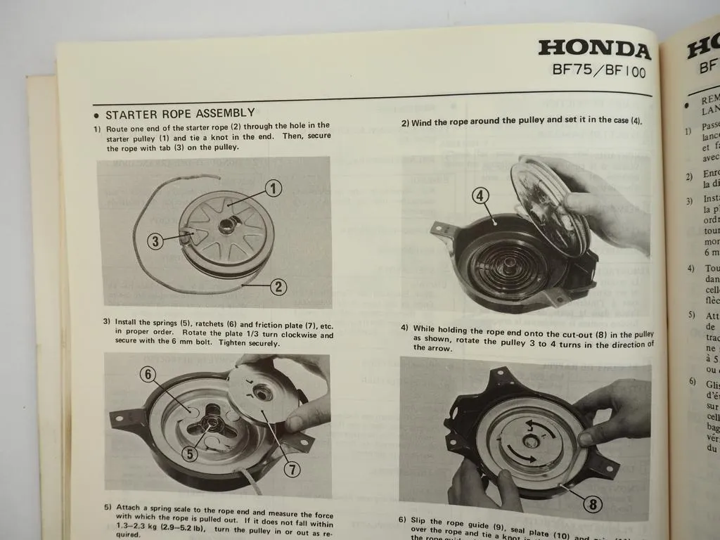 Honda BF 75 100 Außenborder Werkstatthandbuch Reparatur Shop manual 1980