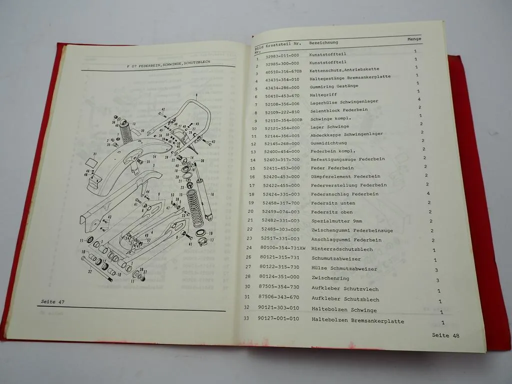 Honda CB 200B Ersatzteilkatalog Ersatzteilliste Teilekatalog