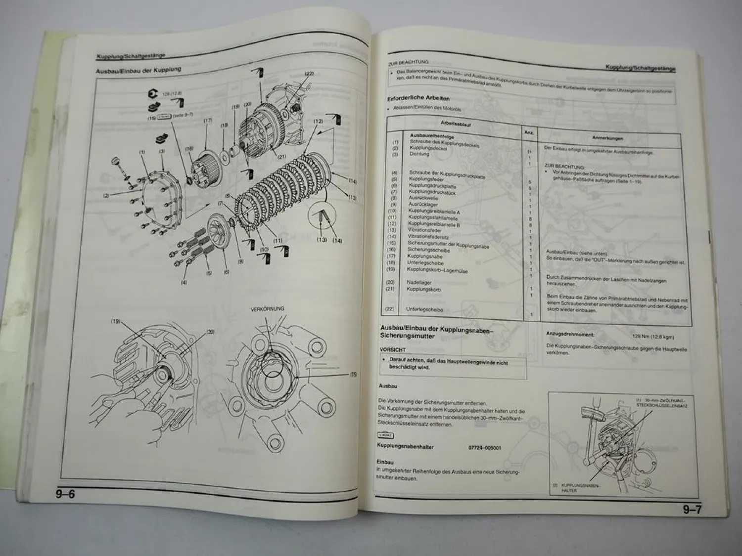 Honda CB1000 Super Four Big one SC30 Werkstatthandbuch Reparaturanleitung 1993-95