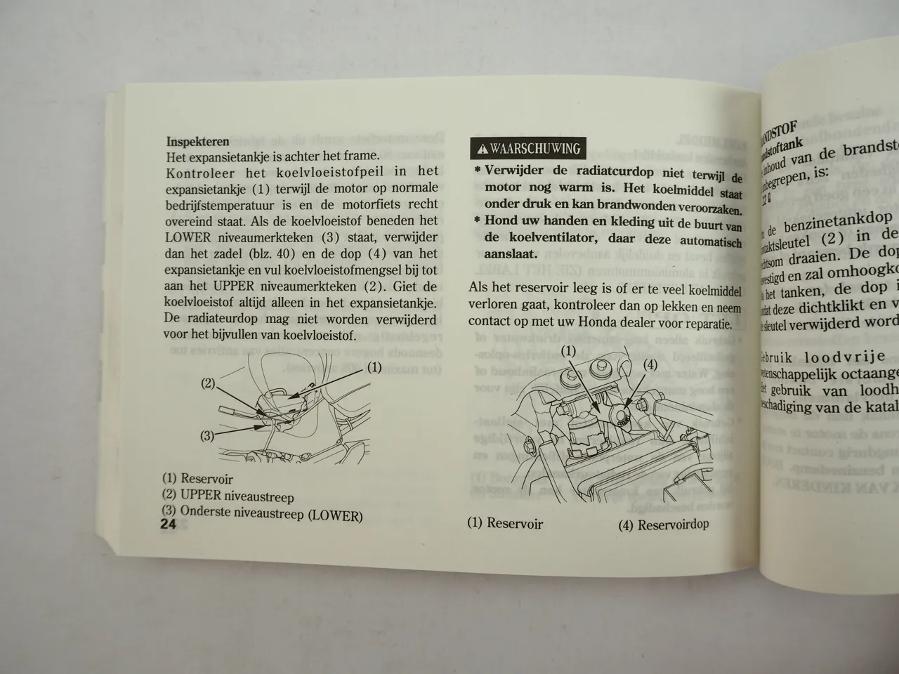 Honda CB1100 SF Uso e Manutenzione Manual del Propietario Instruktieboek 1999