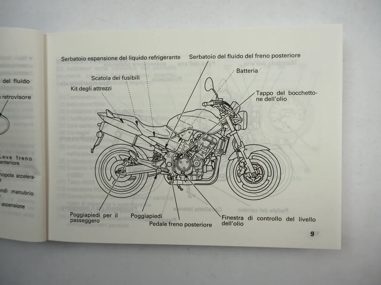 Honda CB900 F Uso e Manutenzione Manual del Propietario Instruktieboek