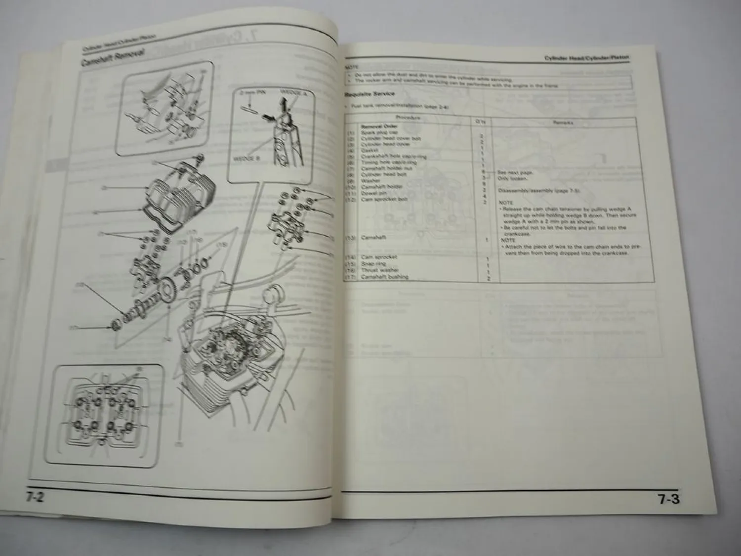 HONDA CBN 250N Repair Shop Manual 1992 Original Werkstatthandbuch in englisch