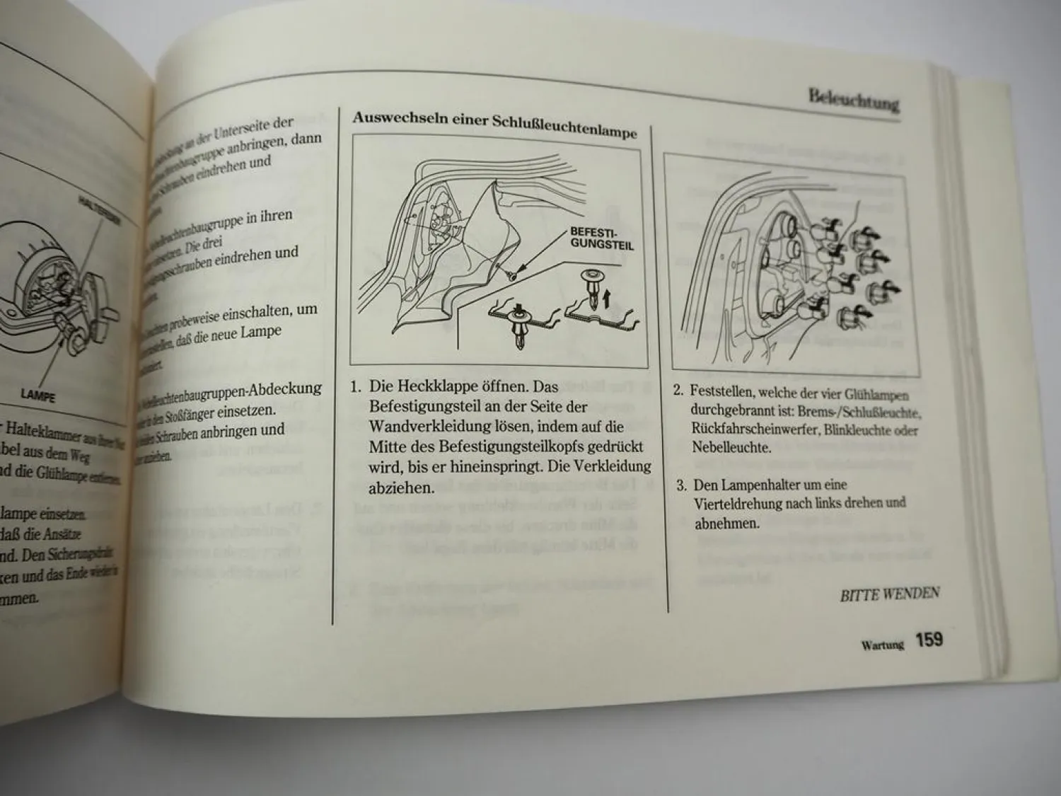 Honda Civic 5 Türer Betriebsanleitung Bedienungsanleitung 1995