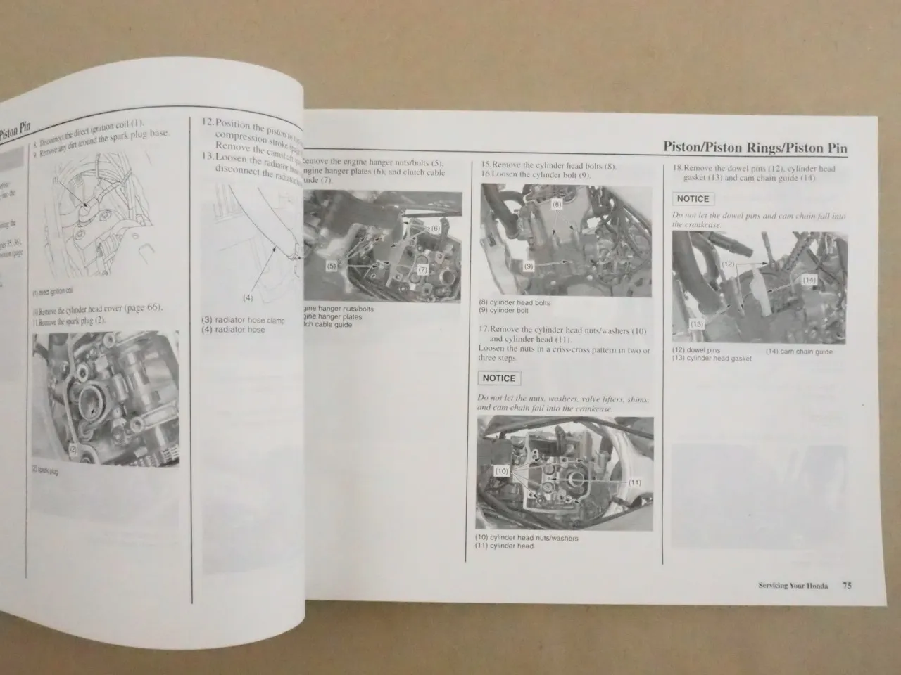 Honda CRF250X Enduro Betriebsanleitung Wartungshandbuch Owners Manual