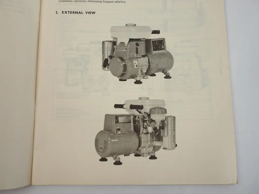 Honda EG1500 EC1500 ED1000 Generator Shop Manual Werkstatthandbuch 1975