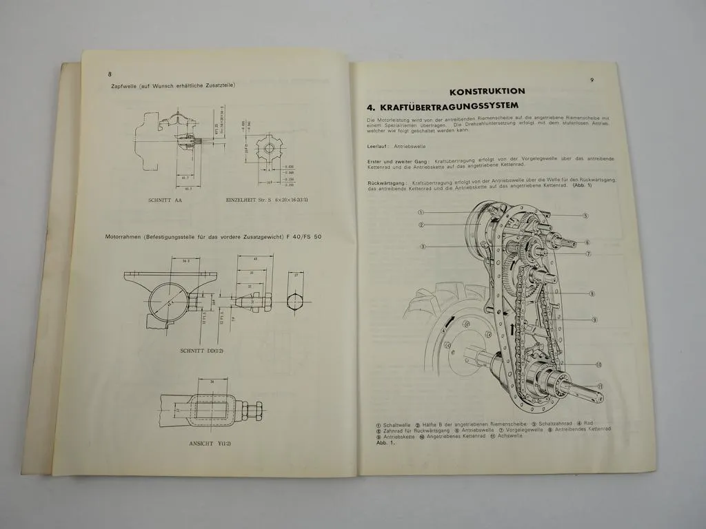 Honda F40 FS50 Einachsschlepper Werkstatthandbuch Reparatur 1970