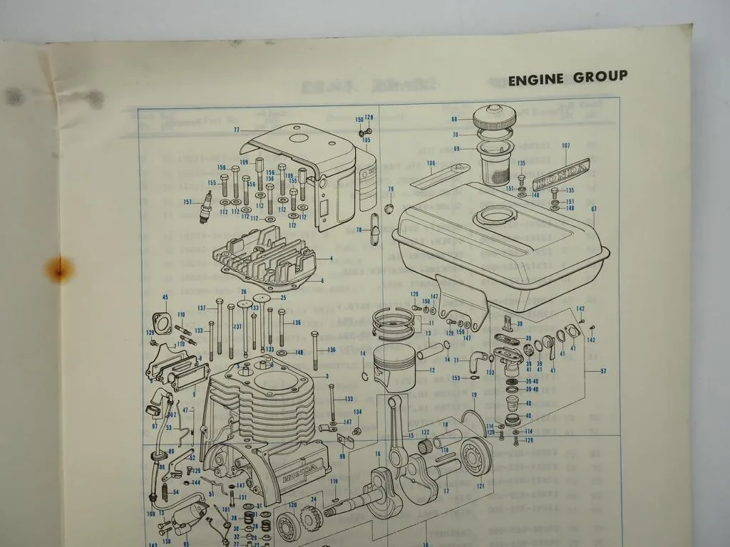 Honda F42 K1 Tiller Einachsschlepper Ersatzteilliste Parts List 1974