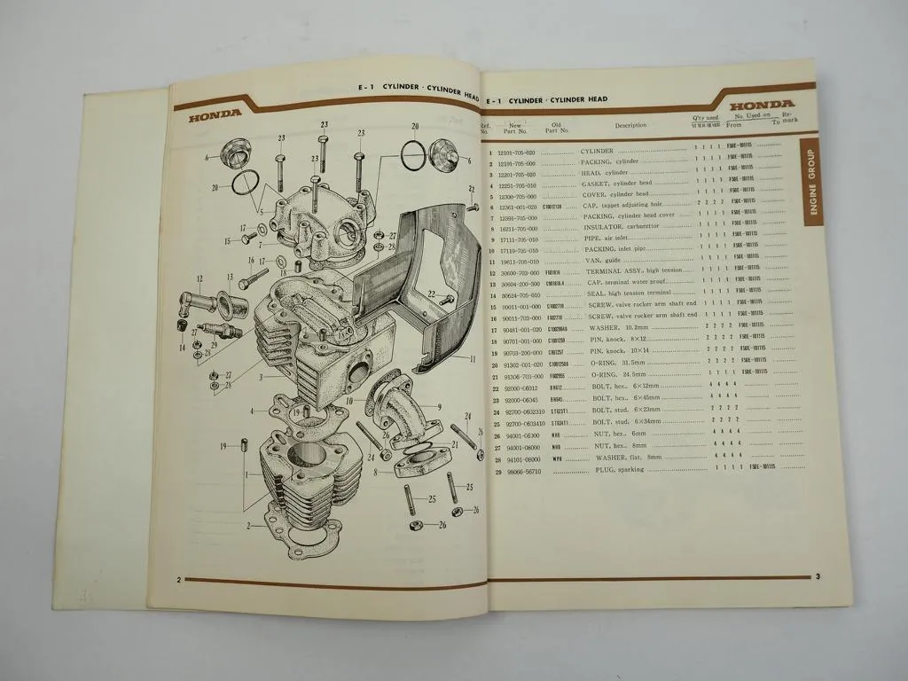 Honda F50 Tiller Einachsschlepper Ersatzteilliste Parts List 1967 Nr.1