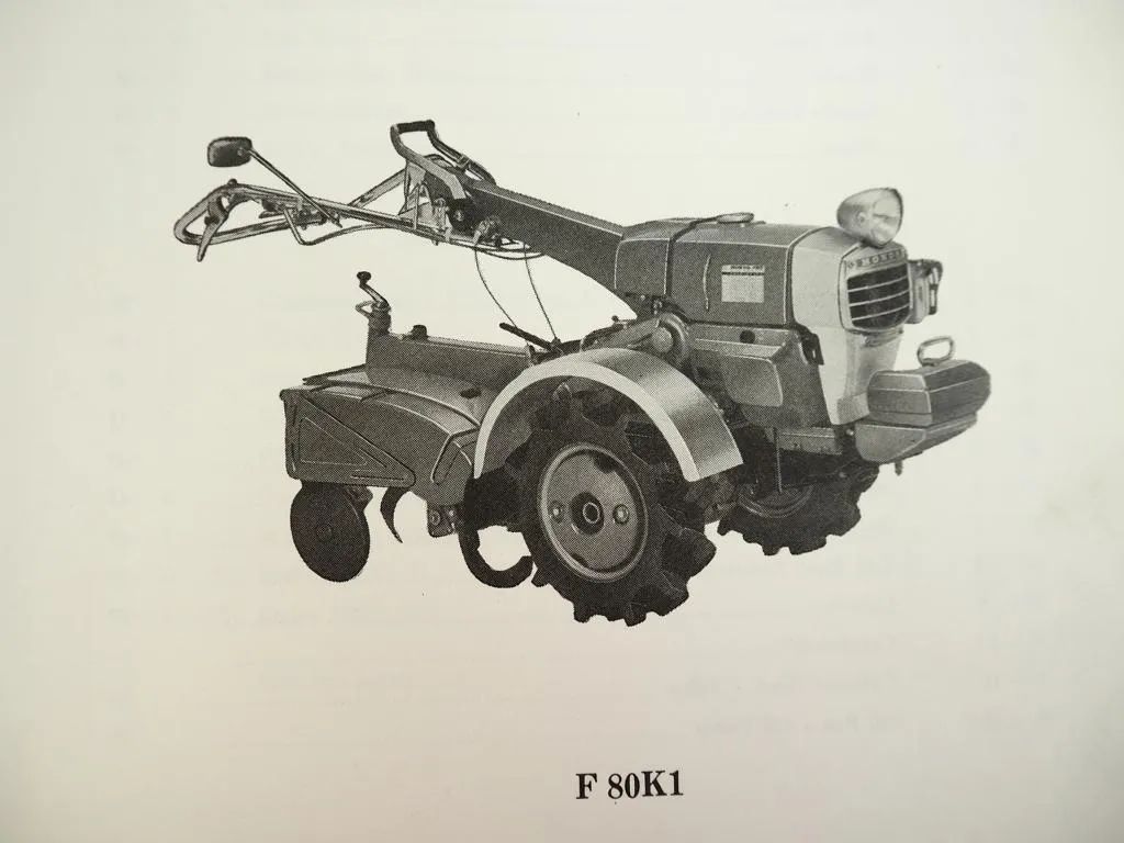 Honda F80K1 Einachsschlepper Ersatzteilliste Parts List 1972