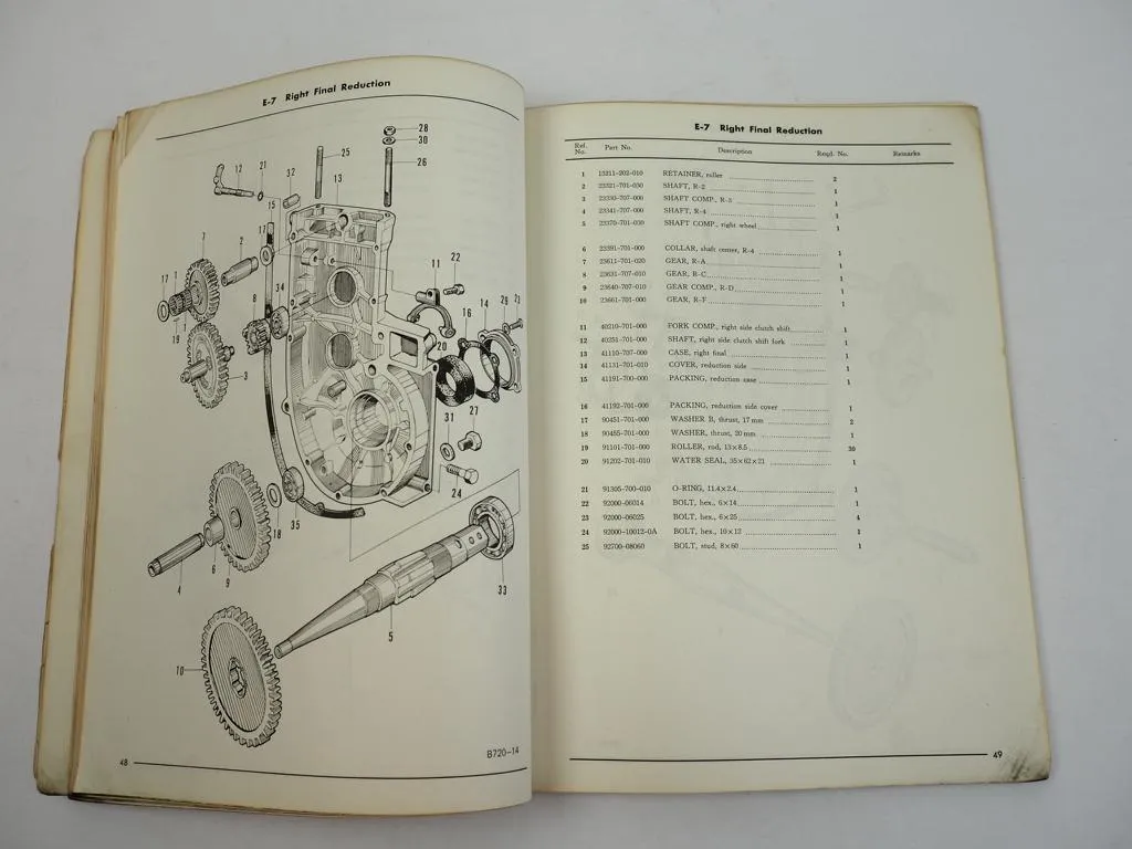 Honda F80K1 Einachsschlepper Ersatzteilliste Parts List 1972